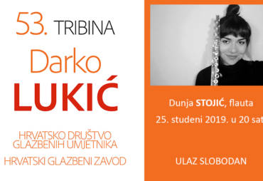 53. tribina „Darko Lukić“