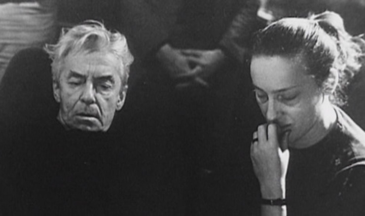 Dunja Vejzovic i Herbert von Karajan